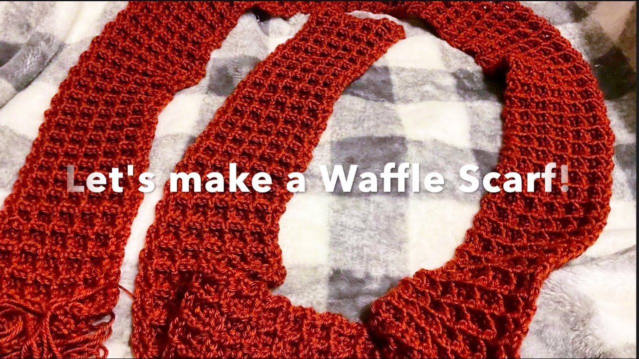 How to crochet a waffle scarf!