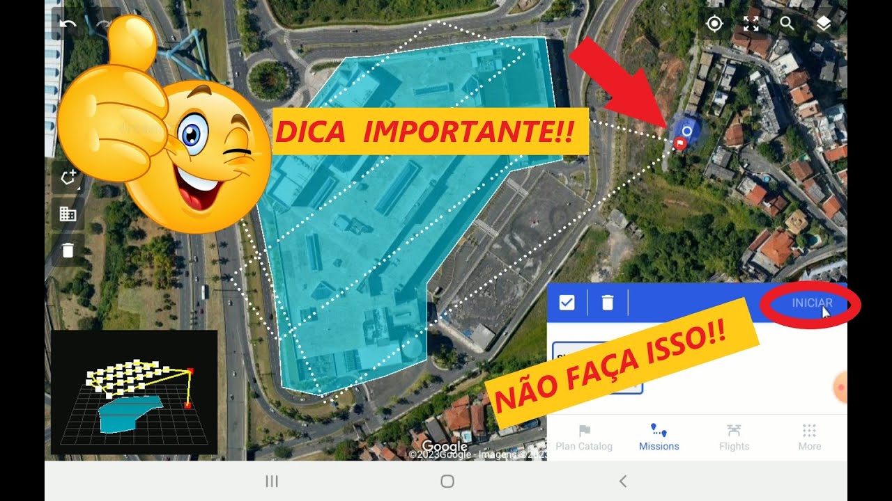 Fazendo um plano de voo para mapeamento com Drone Harmony