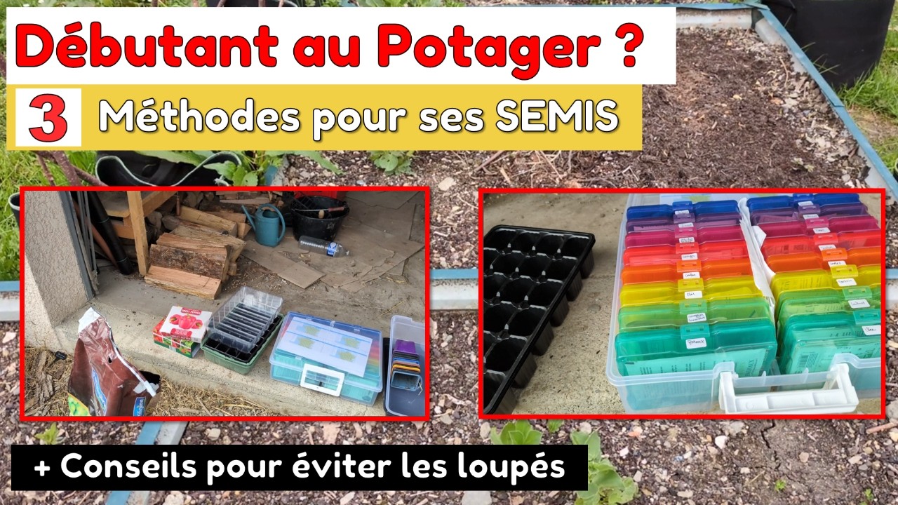 D&eacute;butant en Jardinage :  COMMENT R&Eacute;USSIR ses SEMIS et CONSEILS pour R&Eacute;USSIR son POTAGER cette ann&eacute;e