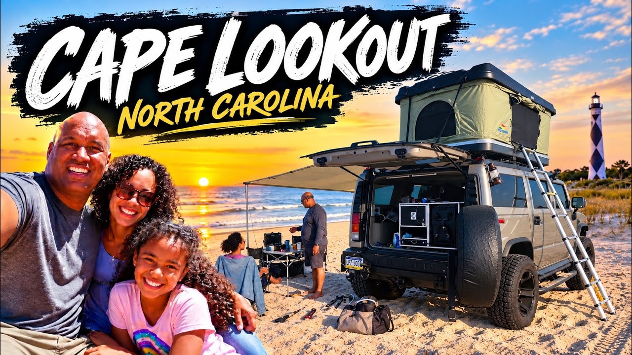 OVERLANDING CAPE LOOKOUT, NC | REMOTE BEACH CAMPING