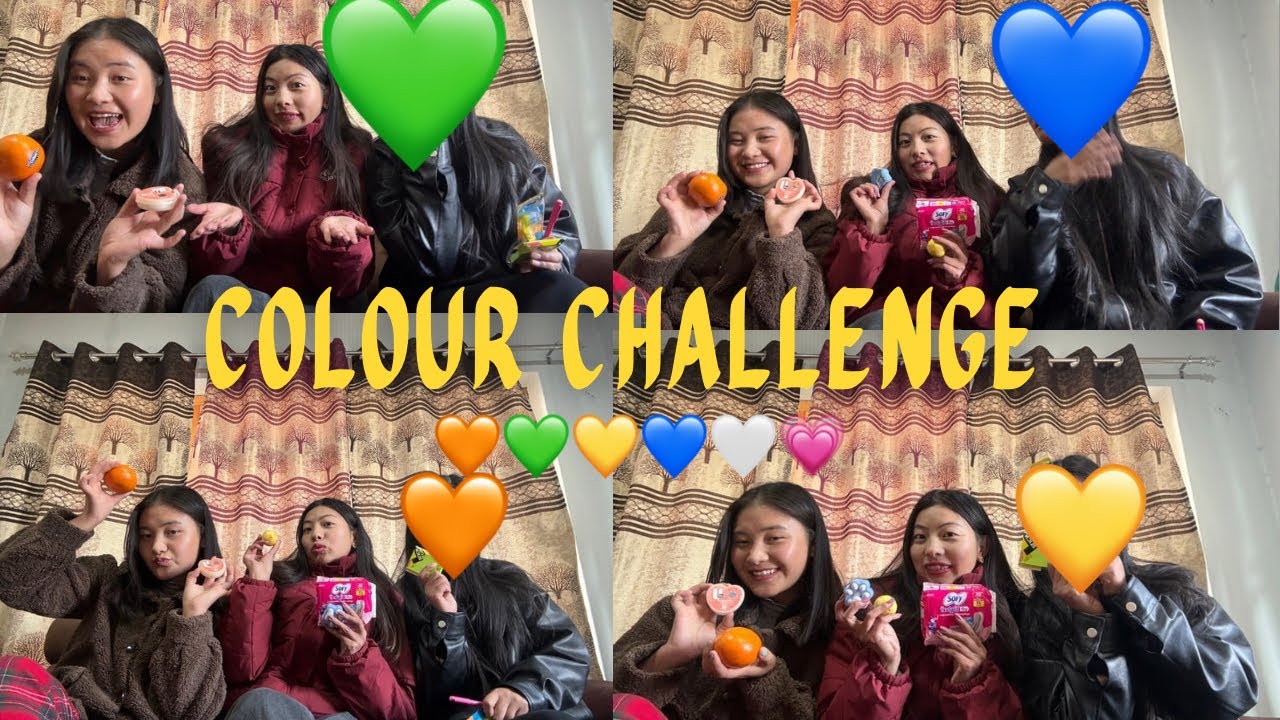 ||COLOUR CHALLENGE WITH FRIENDS✌️😍||