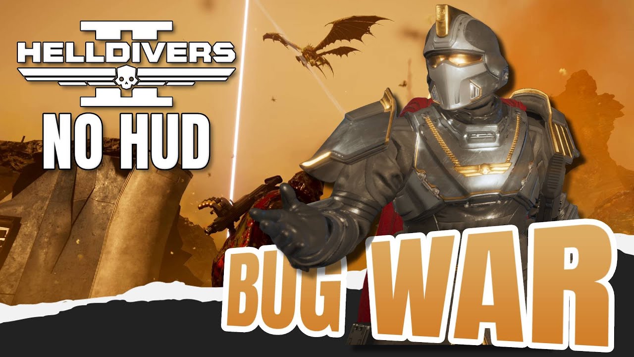 Helldivers 2 With No HUD | A War Against the Terminids
