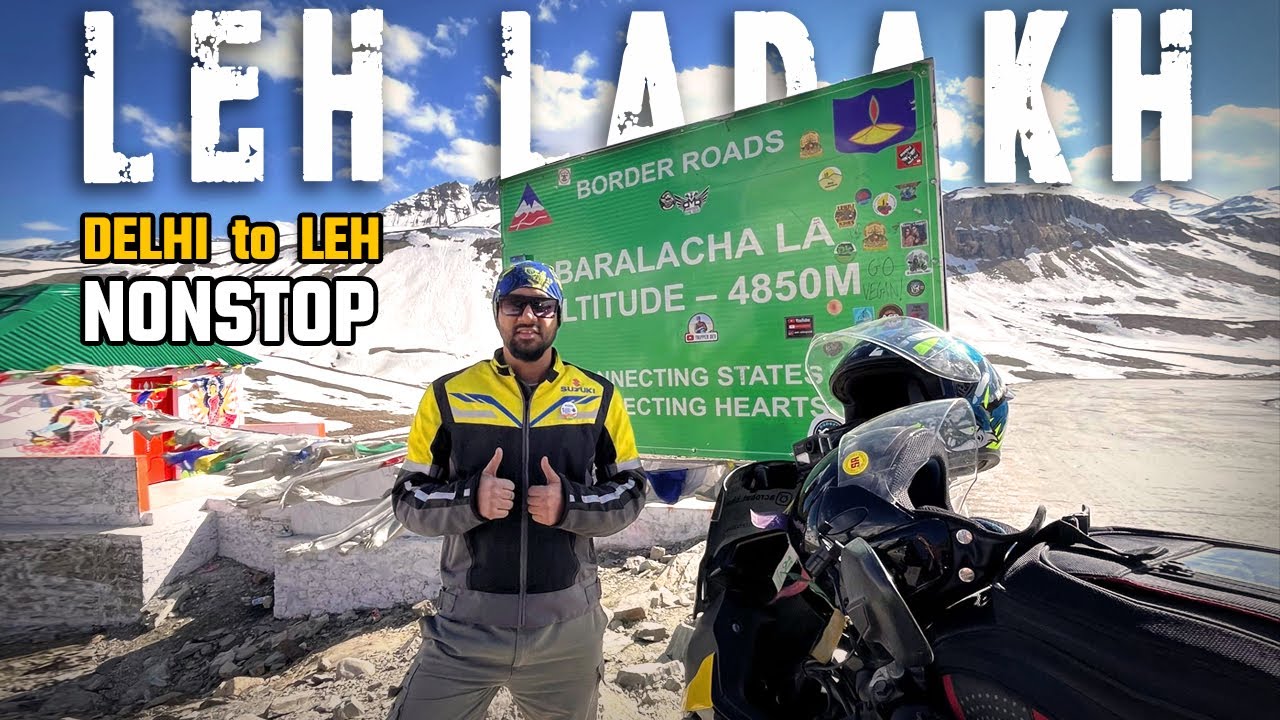 DELHI TO LEH NON STOP In 24 Hours | Leh Ladakh Bike Trip 2025
