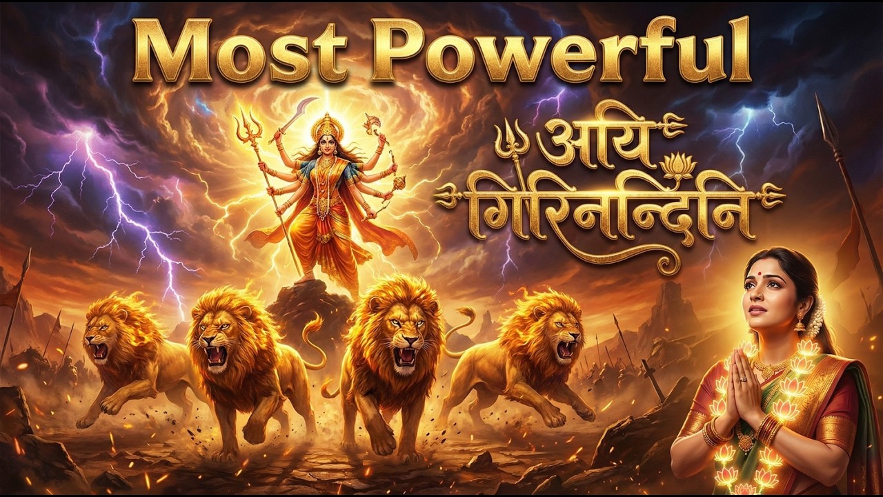 अयि गिरिनन्दिनि – Mahishasura Mardini Stotram | Powerful Durga Bhajan | Choodamani | Maa Durga Devi