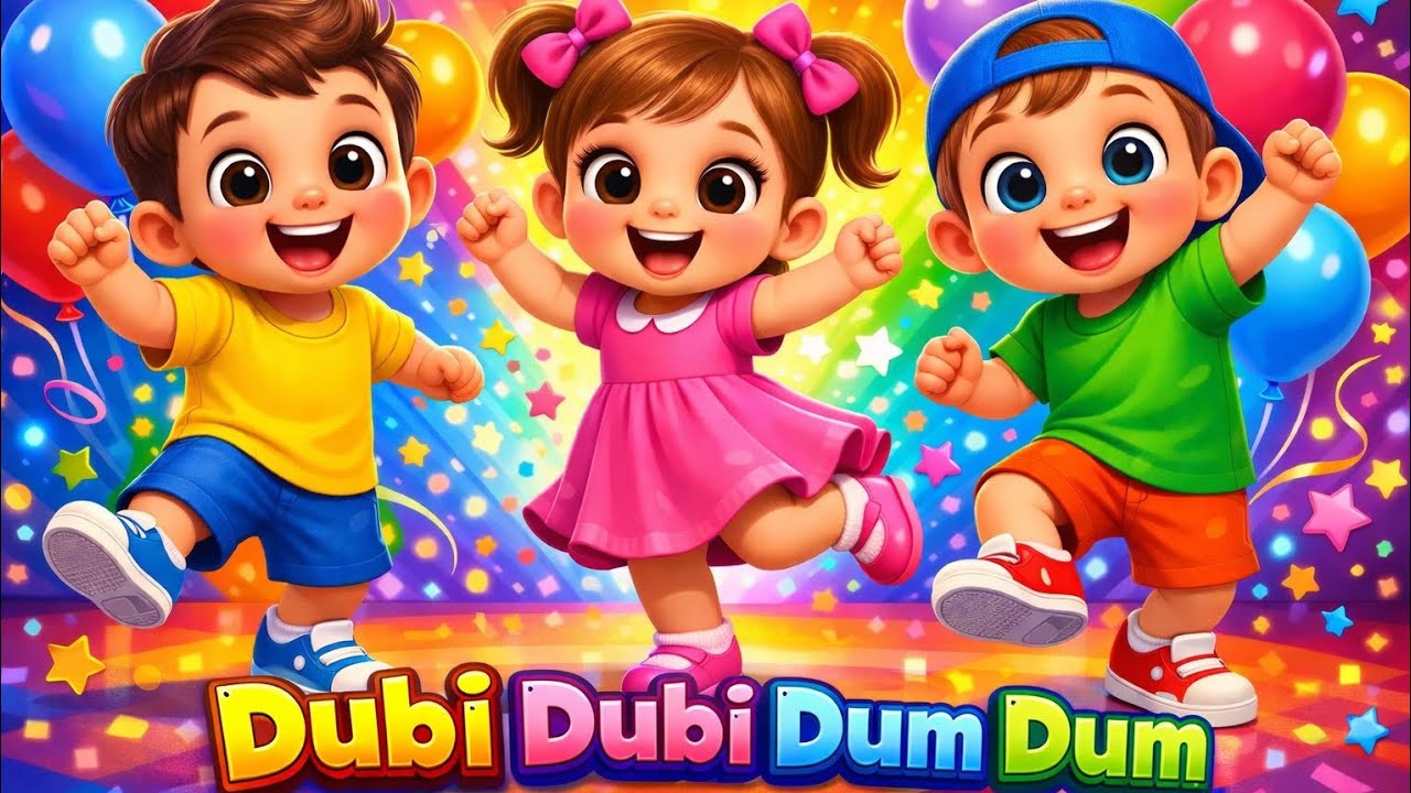 Dudi Dudi Dam Dam Dance 💃 | Dodi Dodi Dum Dum Kids Dance | Funny Kids Videos | Kids Rhymes #dudidudi