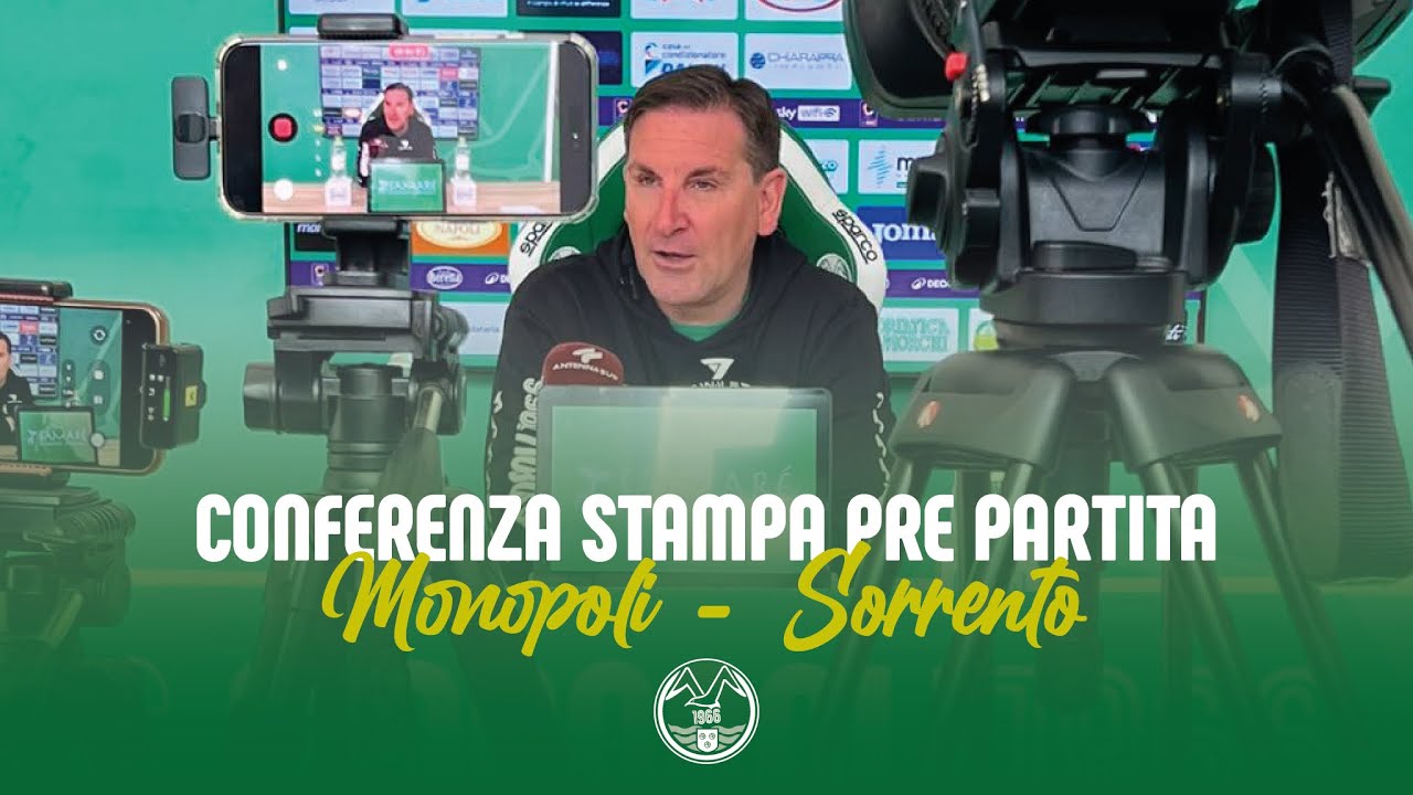 Conferenza stampa pre gara | Monopoli - Sorrento | Mister Colombo