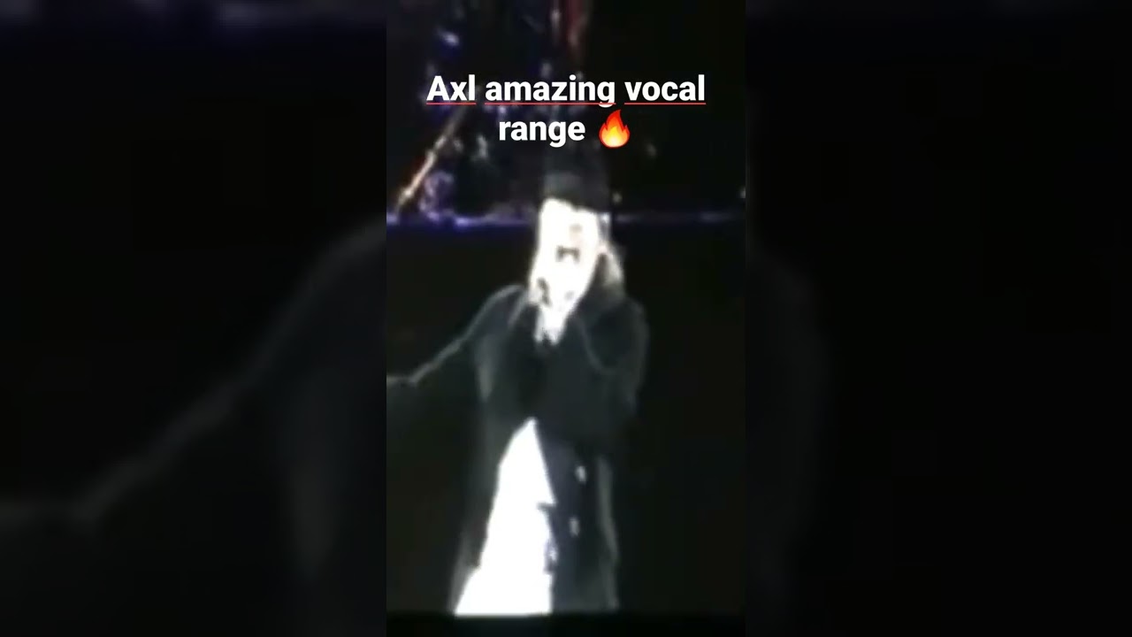 Axl Rose amazing vocal range