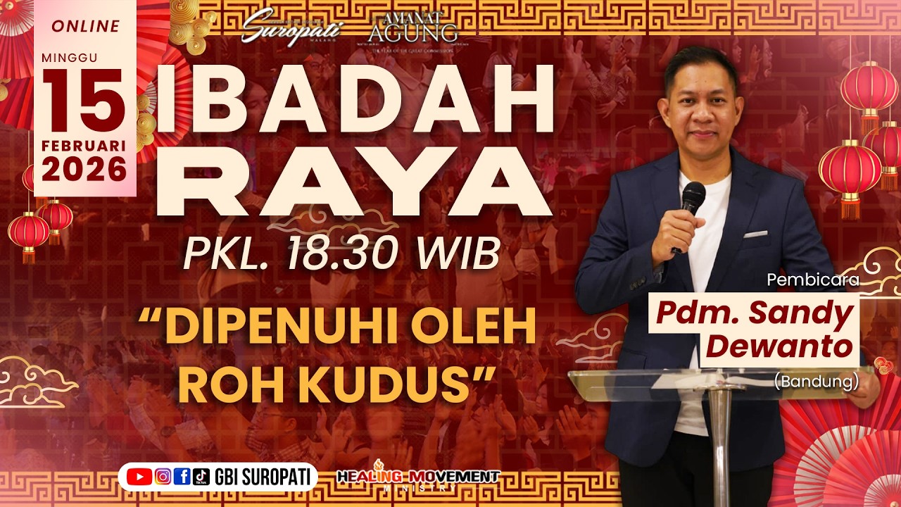IBADAH ONLINE 18.30 WIB - 15 FEBRUARI 2026 | Pdm. Sandy Dewanto