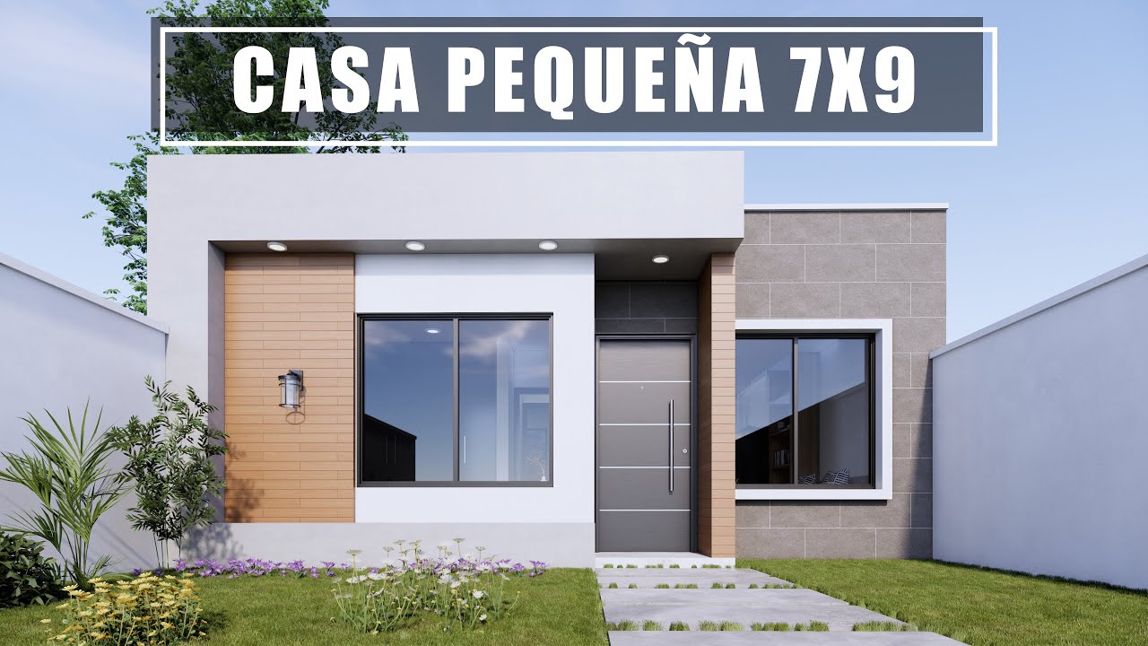 BONITA CASA MODERNA Y PEQUE&Ntilde;A DE 7X9 / PLANO DE CASA
