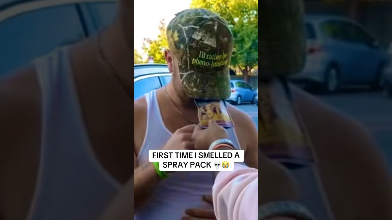 First Time Smelling a Spray Pack 💀😭