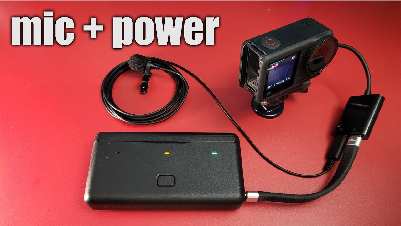DJI Action 4 External Mic & Power Simultaneously! - Belkin Rockstar USB-C audio adapter