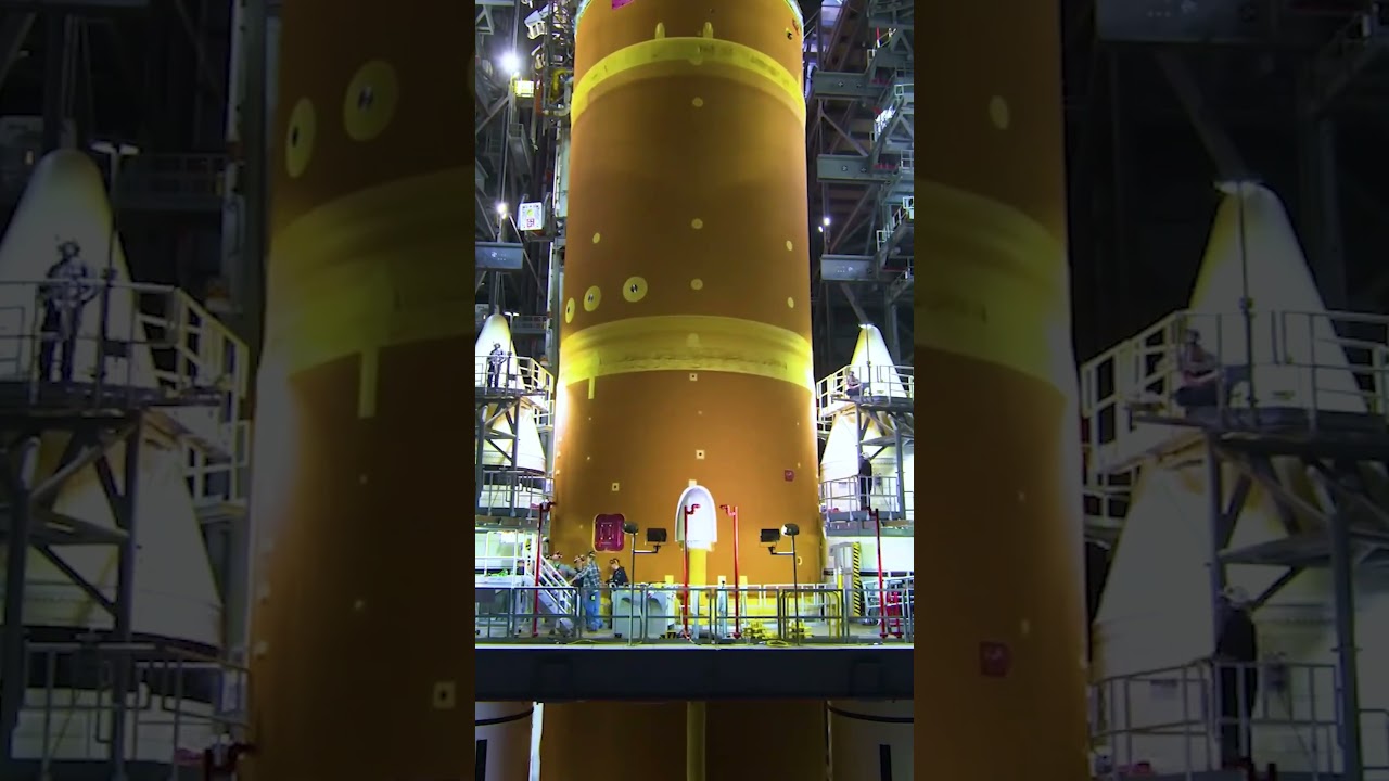 NASA Artemis 2 Rocket Assembly Timelapse  #space #nasa #artemis2
