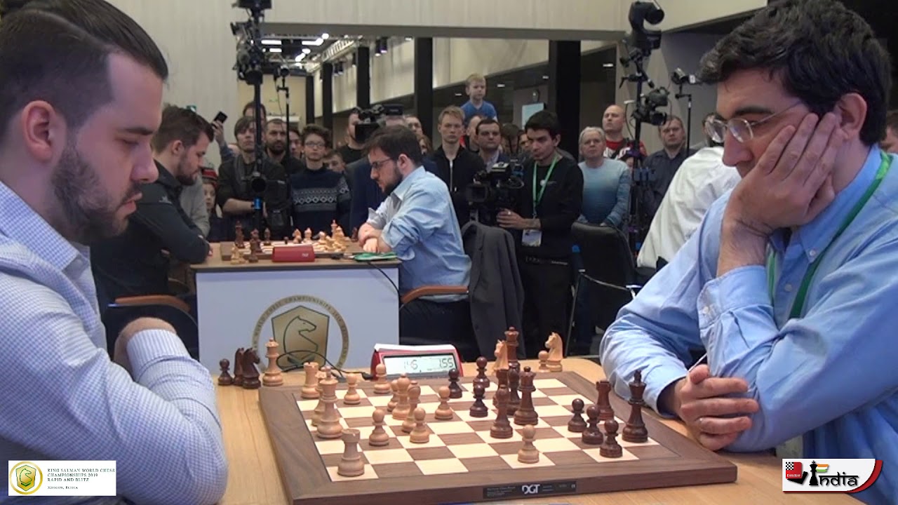 Nepo resigns with a smile against Kramnik | World Blitz 2019