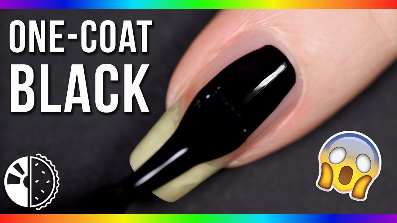 The BEST Black Nail Polish - Only ONE Coat😍