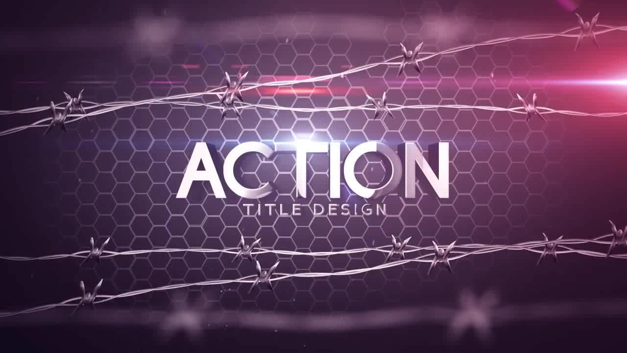 Action Title Design After Effects Templates