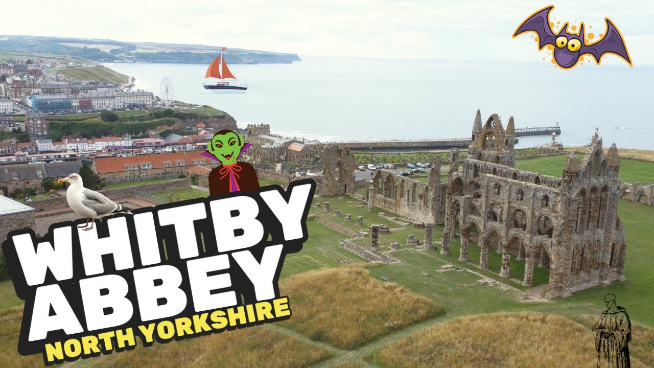 WHITBY ABBEY - North Yorkshire in 4K Drone | Breathtaking Aerial Views of England’s Gothic Ruins -