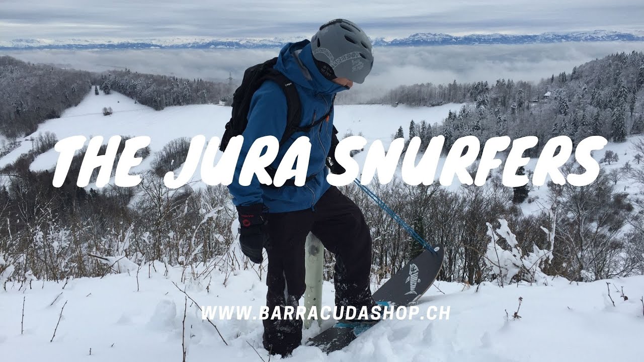 Snurfer - old school barracuda snowboard - powder surf fun