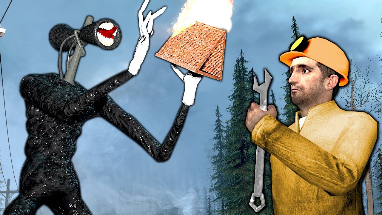 Cartoon SIREN HEAD Destroyed Our Base! - Garry's Mod Gameplay