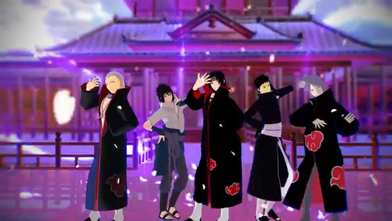 【MMDナルト】暁とうちはで被害妄想携帯女子（笑）