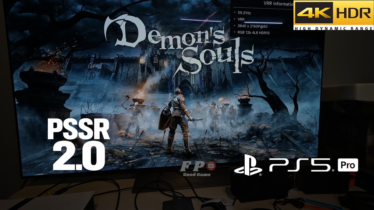 Demon Souls PSSR 2.0 Update Gameplay PS5 Pro With LG Oled TV 4K HDR
