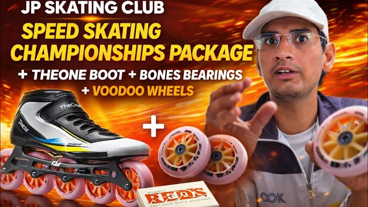 Theone boot +bones bearings +voodoo wheels (Speed skating championship package ) #skatingchannel #in