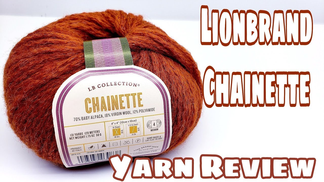 Yarn Review - Lionbrand Chainette Yarn from the L.B. Collection | Bag-O-Day Crochet Video