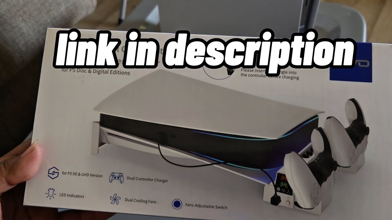 Installing the PS5 horizontal cooling stand with controller charger #youtubevideo #ps5