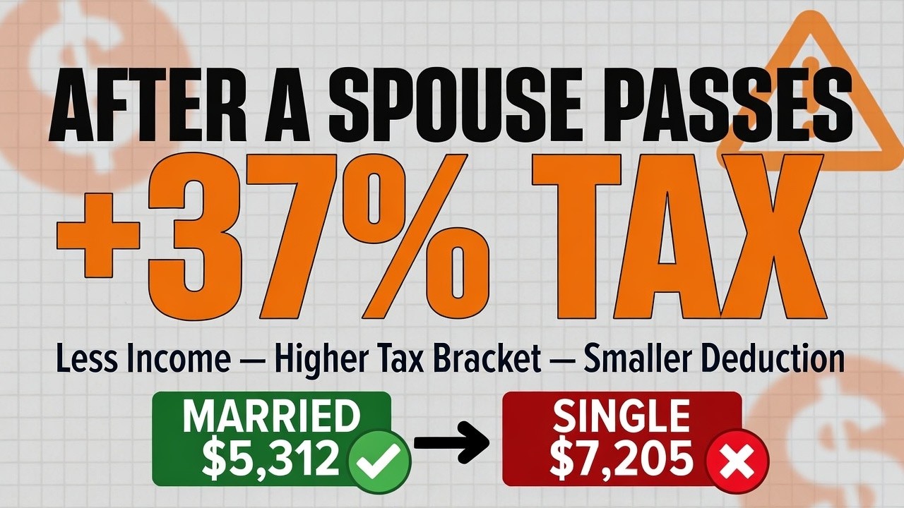Why a Surviving Spouse Can Pay 37% More Tax on the Same Money
