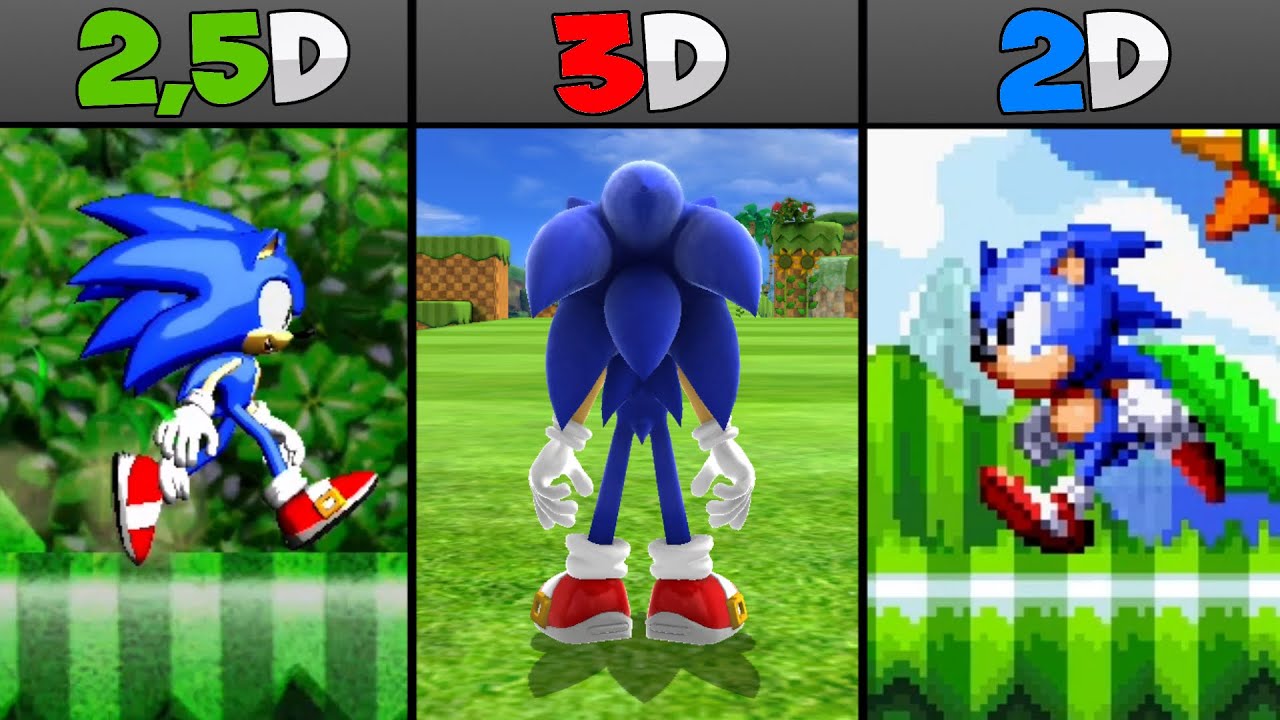 Splash Hill Zone - From 2D to 3D Comparison!