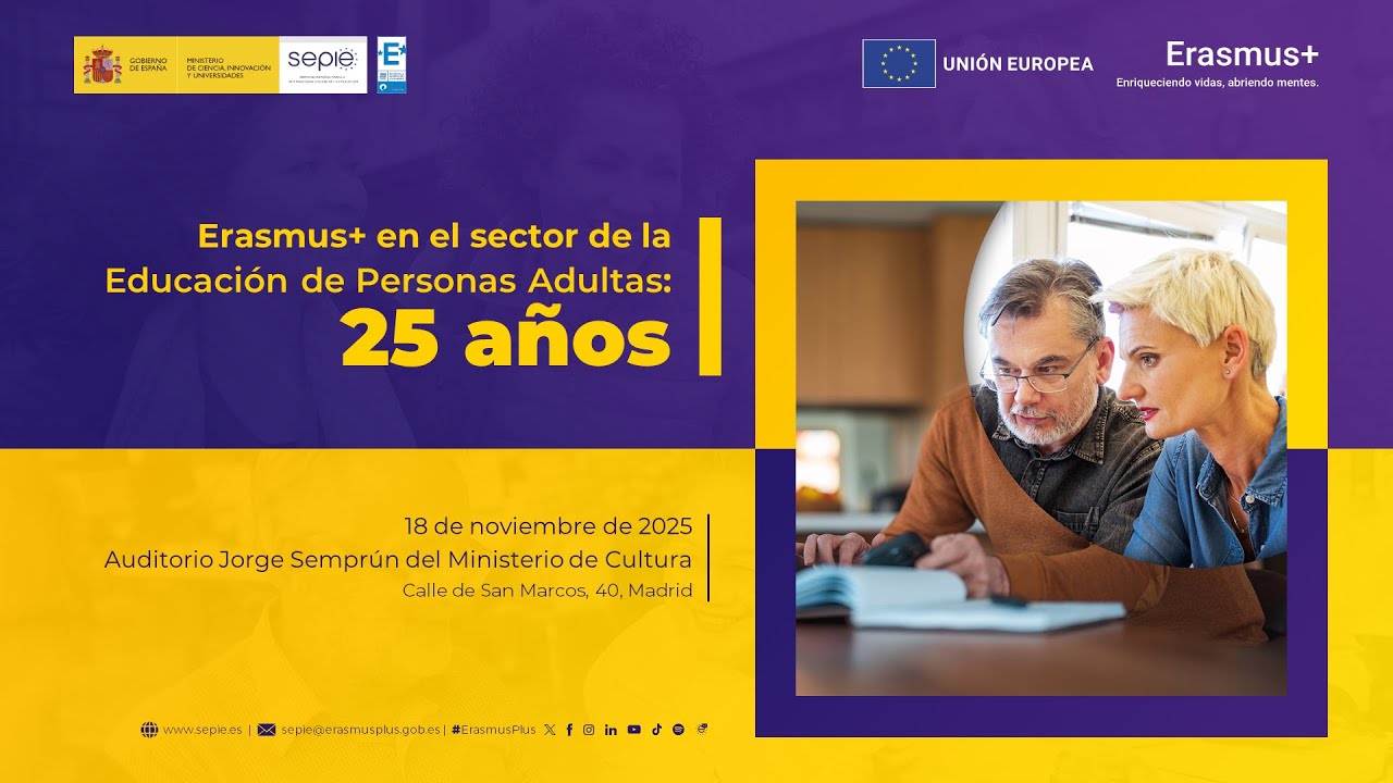 Erasmus+ en el sector de la Educación de Personas Adultas: 25 años