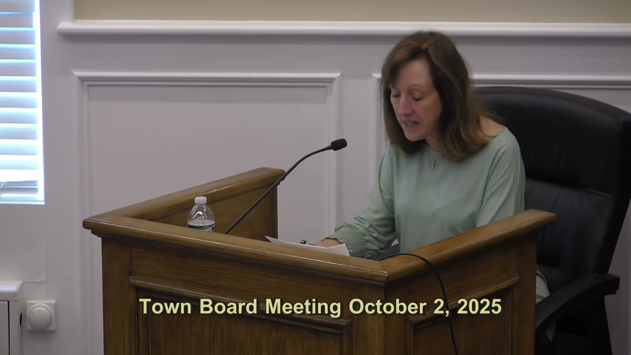 Town Board Meeting 10/2/2025
