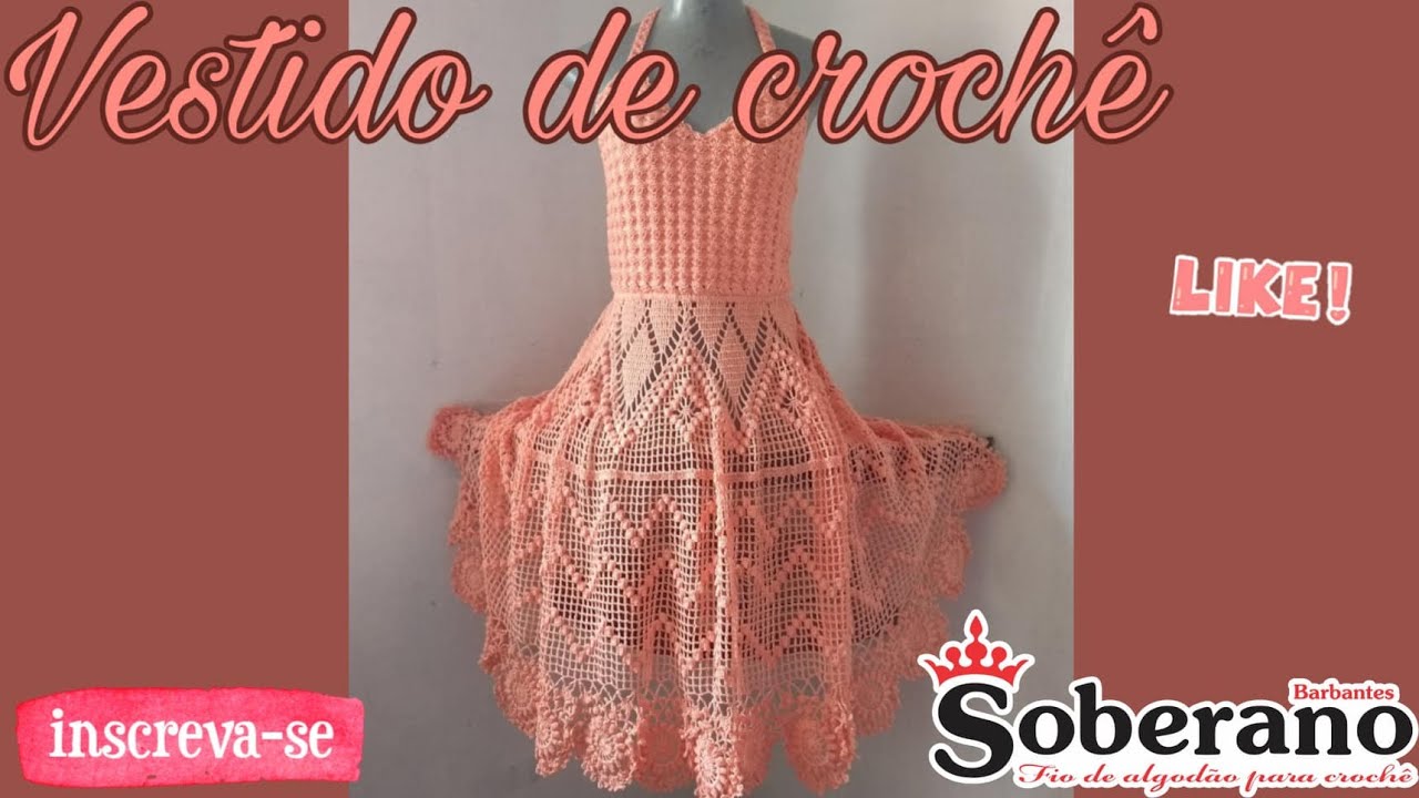 Vestido de crochê 💙 inspiração Mary Castro 2/4