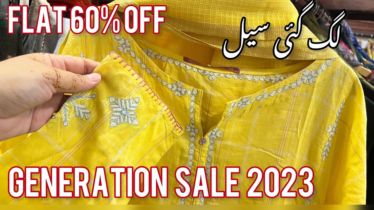 Flat 60% off generation sale today