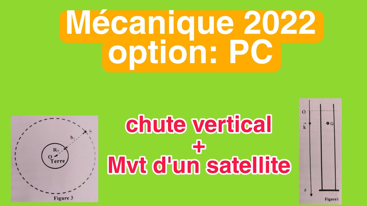 corrigé examen national 2022 PC BIOF partie: mécanique