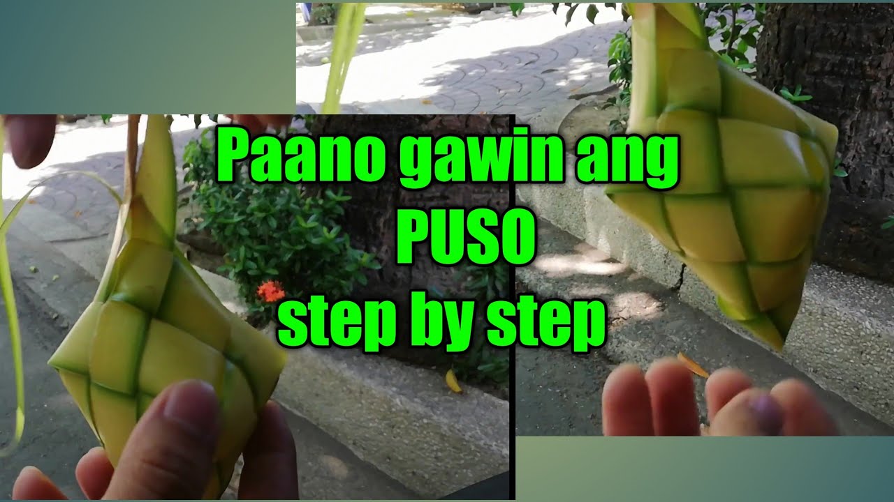 Paano gumawa ng PUSO?, na kinasing Gamit ang dahon ng Niyog | Proud Bislog