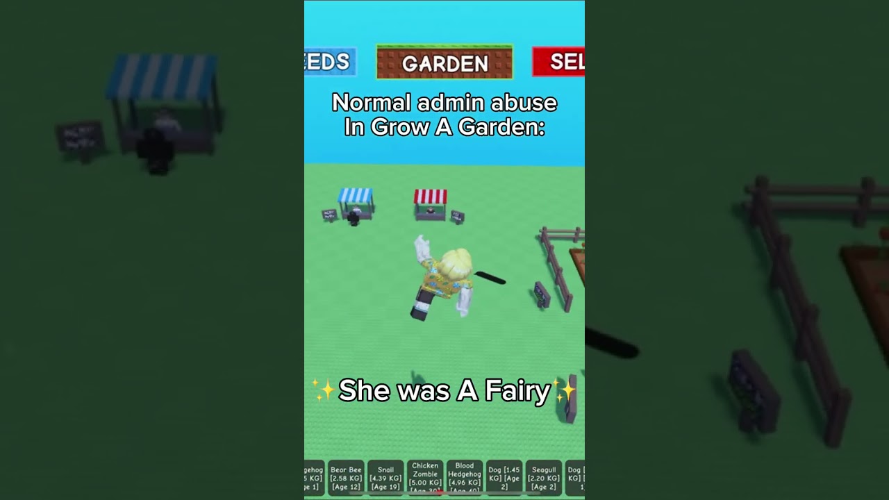 ✨She was A Fairy✨ | #roblox #growagarden #update #adminabuse