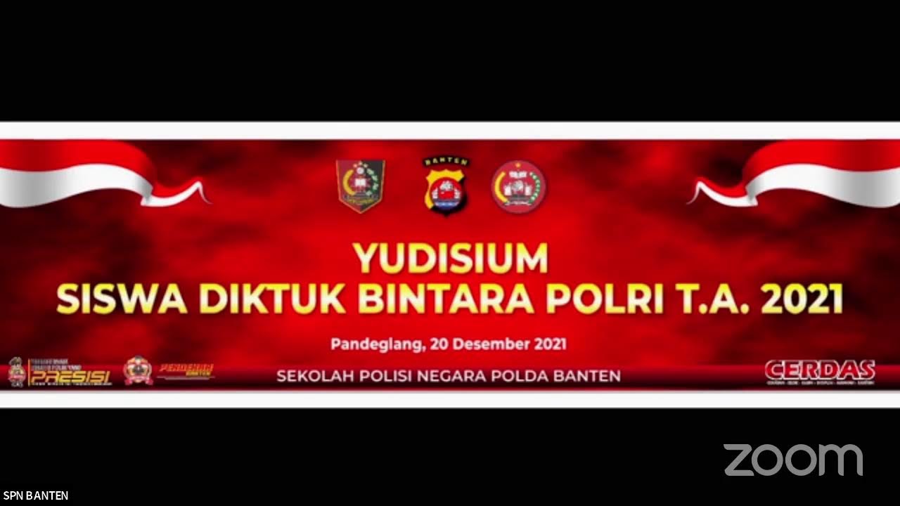 YUDISIUM SISWA DIKTUK BINTARA POLRI SPN POLDA BANTEN T.A. 2021