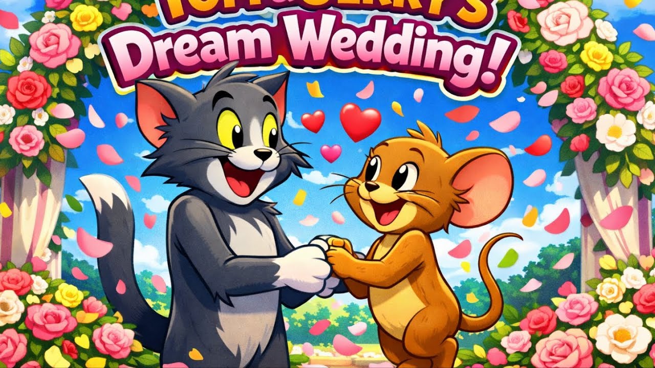 The Most Adorable Cartoon Wedding – Tom & Jerry | Cute Animals |