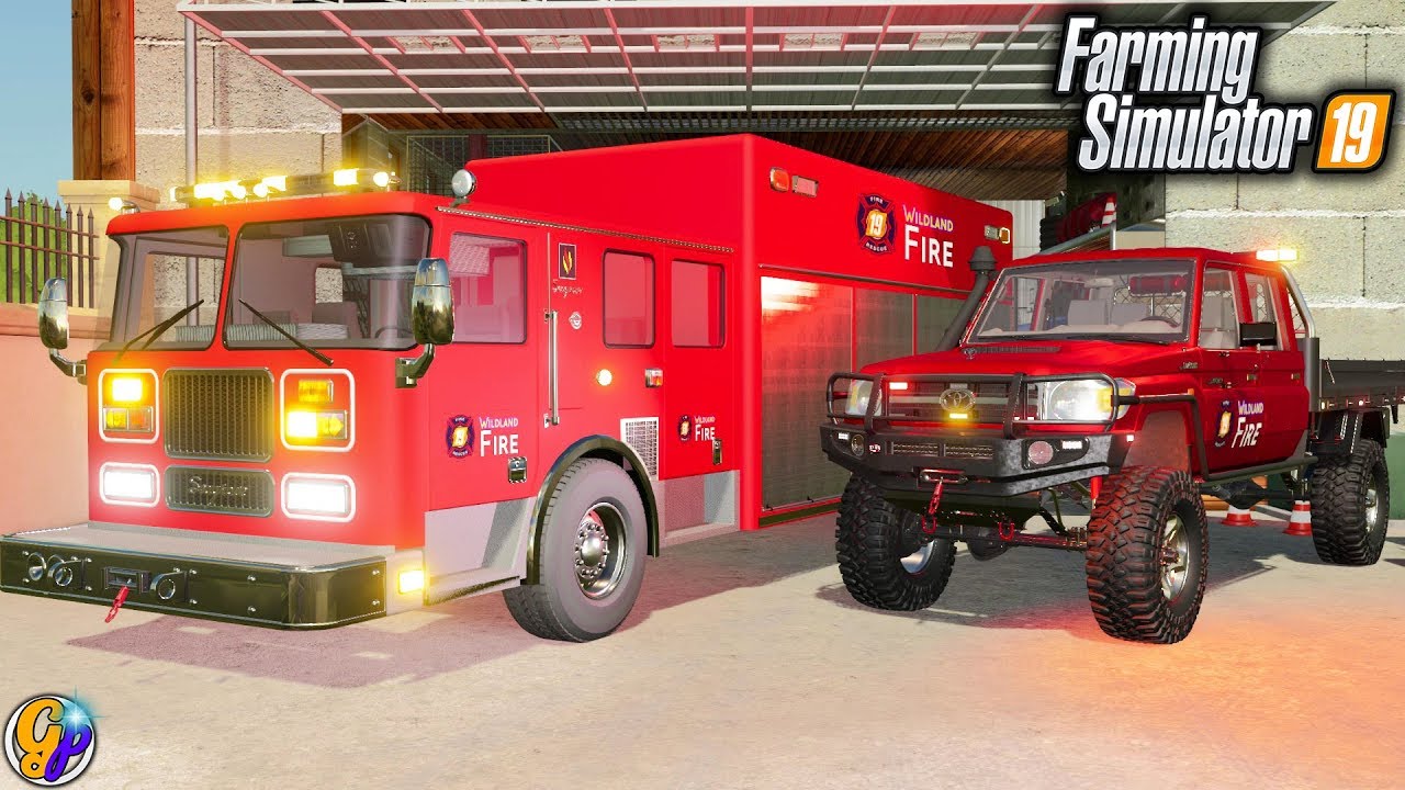 FS19 - CRAZY FIRE TRUCK $500,000 FIRE STATION FARMING SIMULATOR 19