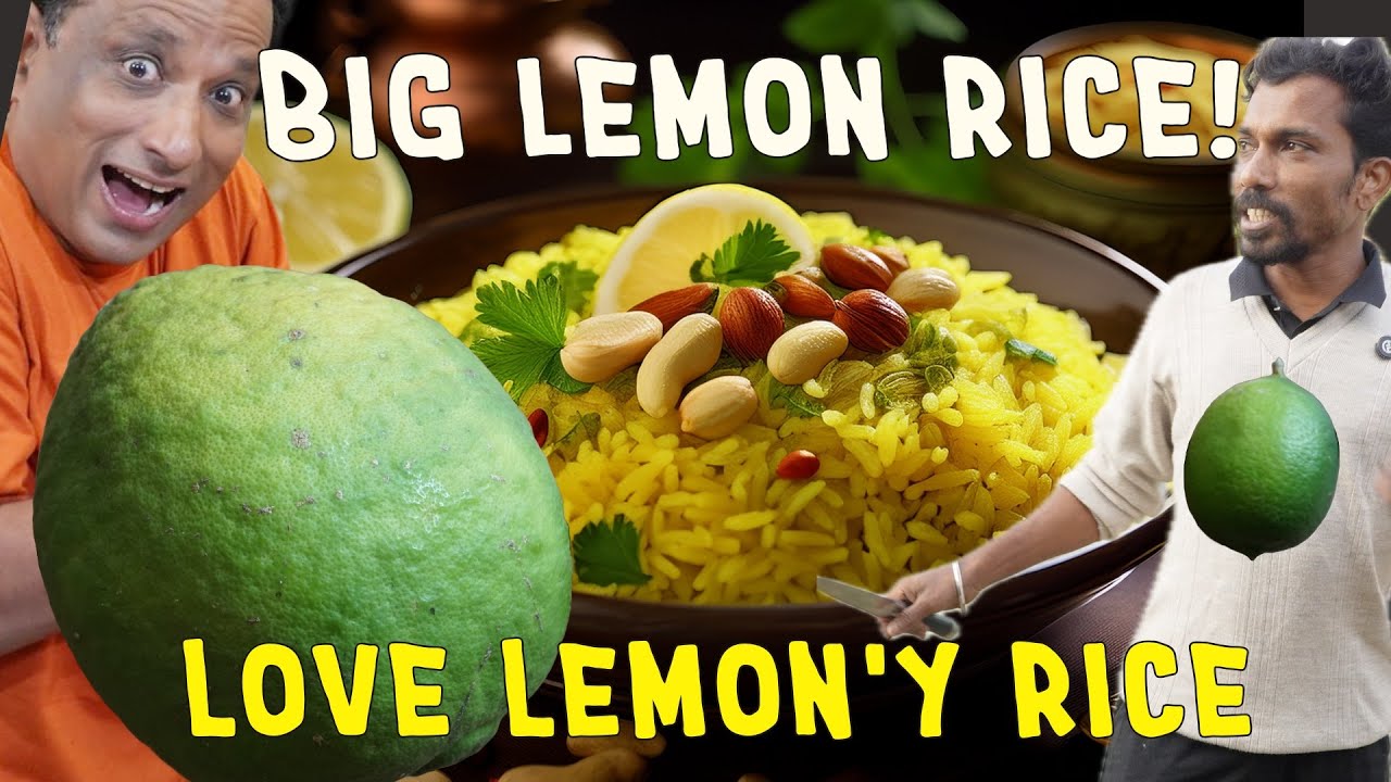 King size, lemon rice  | Village Style Nimbu Fried Rice  Pulihora | Dhabbakaya Tangy & Flavorful