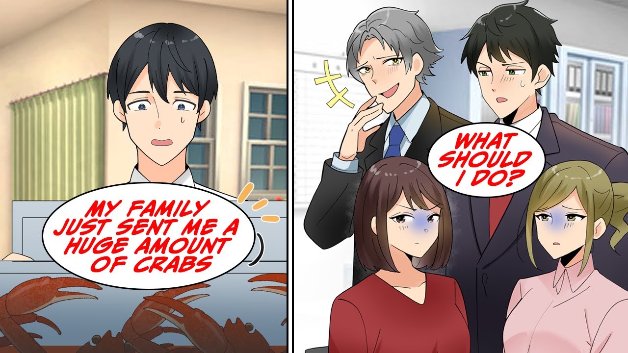 I was a loser that didn’t have any friends in the office, and one day the crabs came... [Manga Dub]