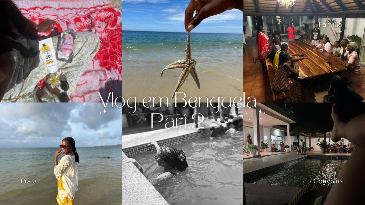 VLOG EM BENGUELA: PISCINA, PRAIA, VOLTA. part2.🐚🏖️