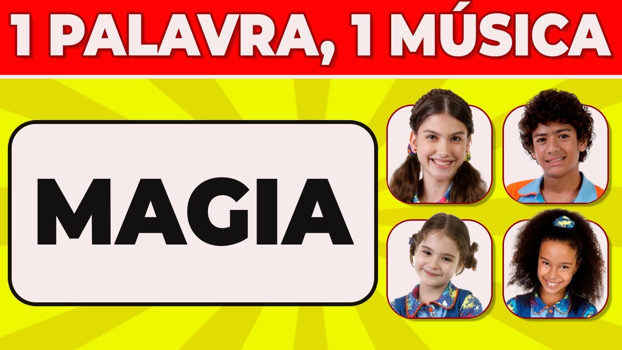 🎶🔥 1 PALAVRA 1 MÚSICA | Edição: CHIQUITITAS #Paidoquiz