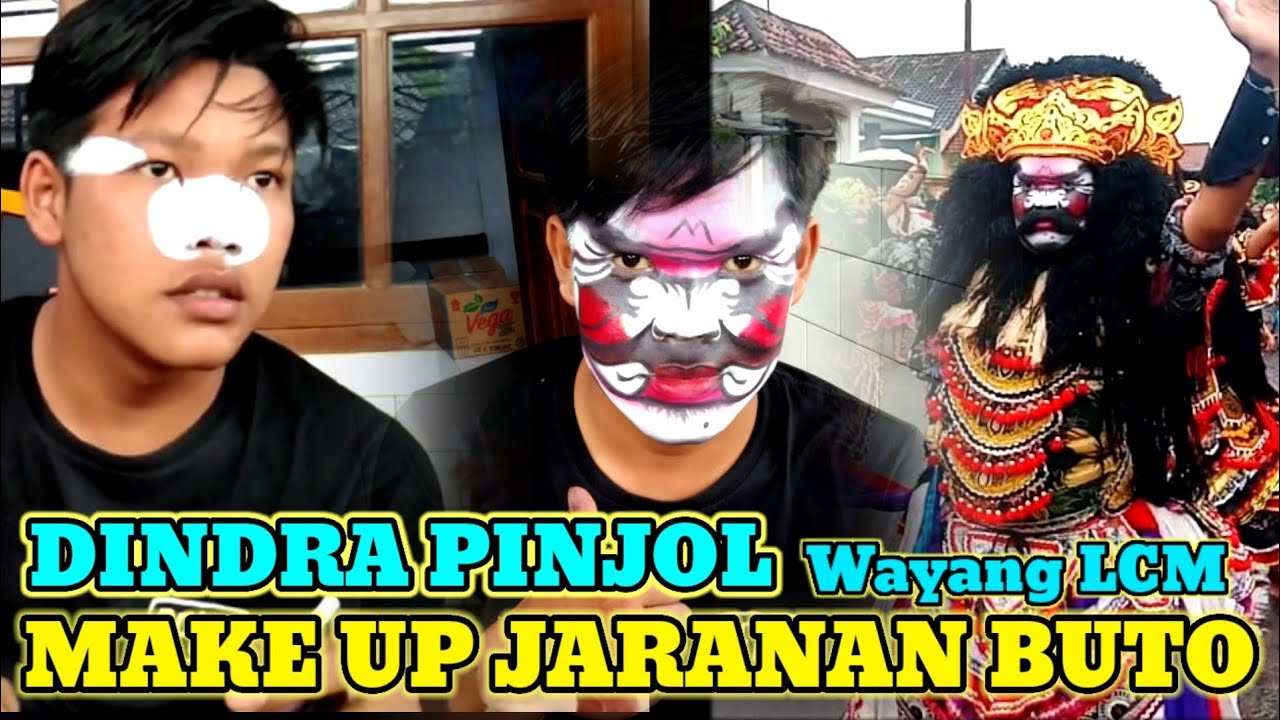 Tutorial Make up jaranan buto versi dindra pinjol jaranan lcm
