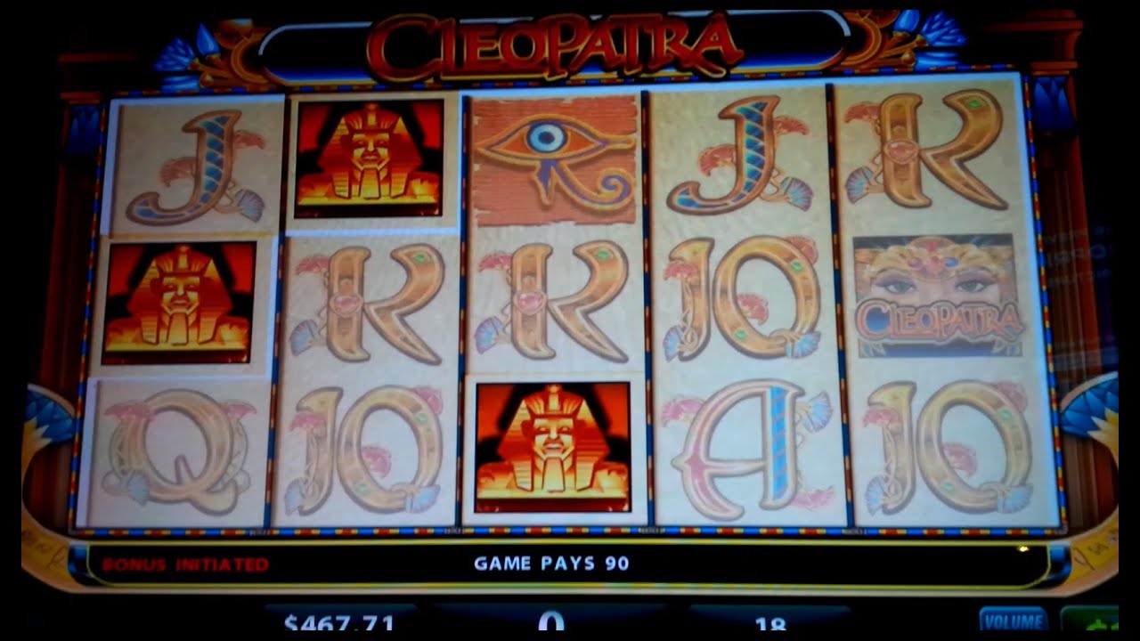 Cleopatra Slot Machine $18 Bet - High Limit Bonus Round&lrm;!
