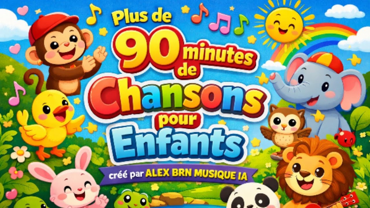 90 minutes de CHANSONS pour ENFANTS