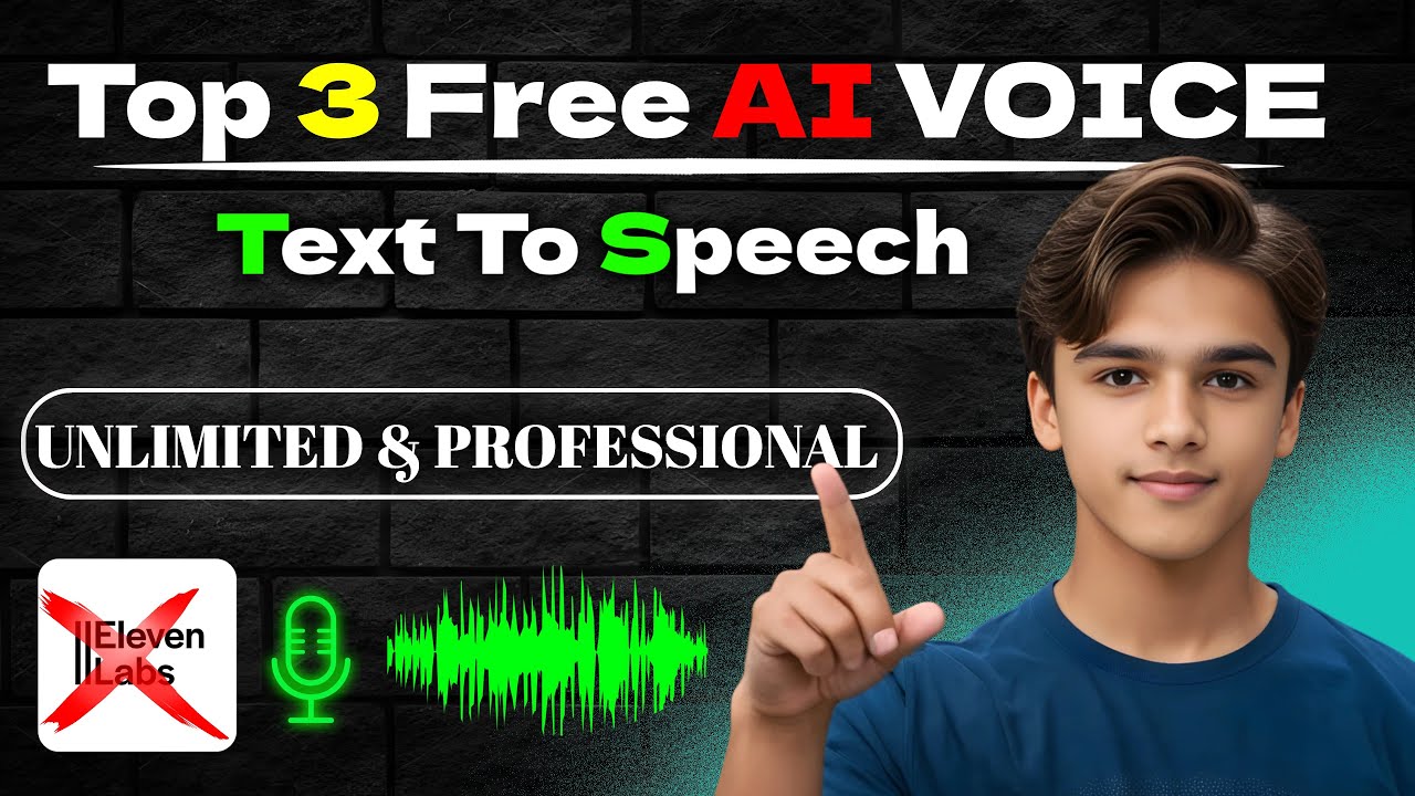 Top 3 Best Text To Speech AI || No Credit ⚡ - Free & Unlimited Realistic Real Voice  #texttospeech