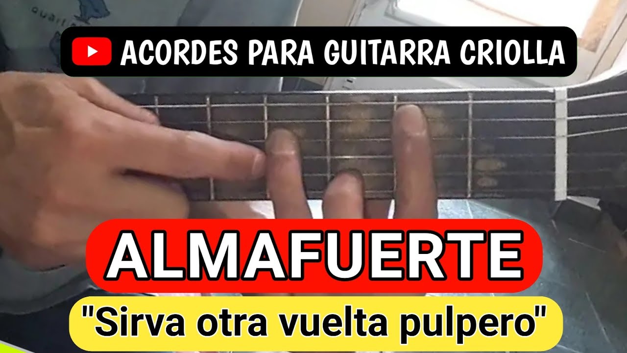COVER TUTORIAL FÁCIL Cómo tocar Sirva otra vuelta pulpero Almafuerte  Acordes Tutorial Cover
