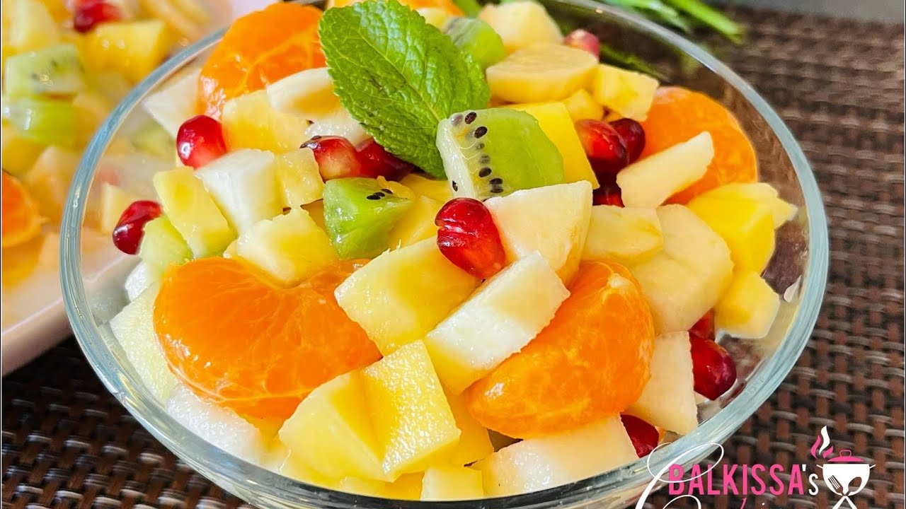 Salade de fruits au lait de coco