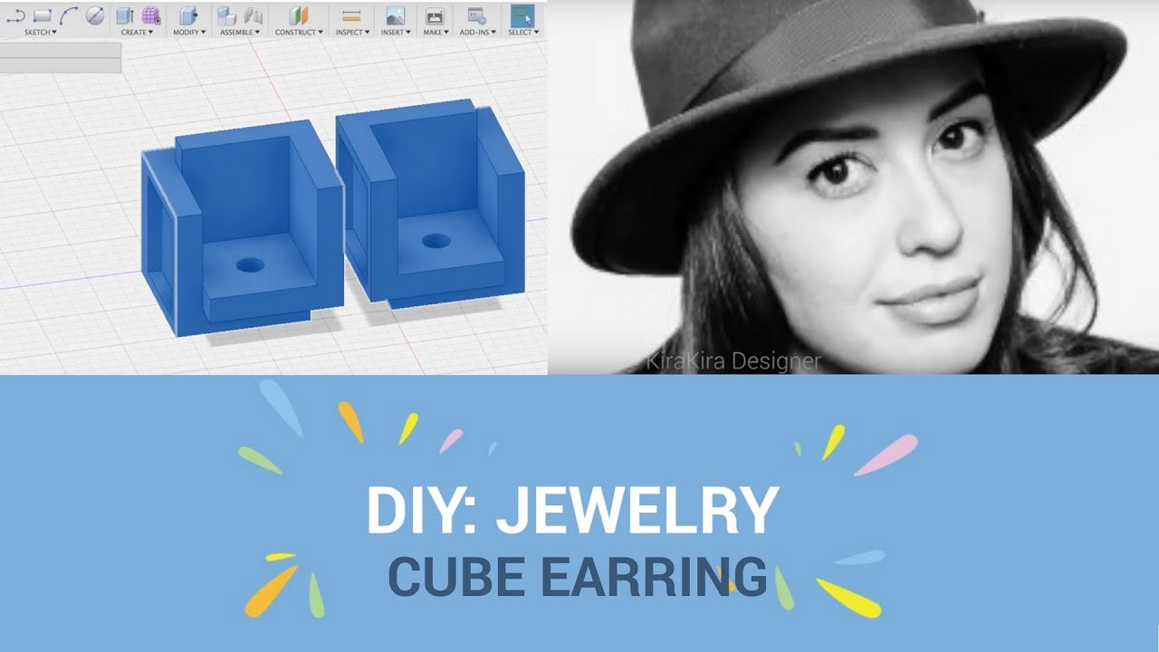 Fusion 360: MC Escher Cube Earring